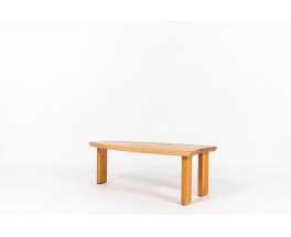 Table basse forme libre en orme 1980