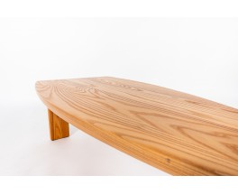 Coffee table free form in elm 1980