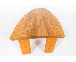 Coffee table free form in elm 1980