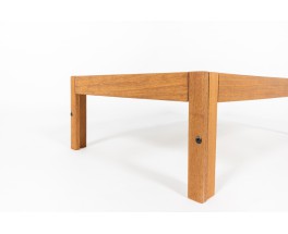 Andre Sornay rectangular coffee table in tinted beech and white top 1960