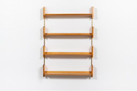 Dieter Reinhold shelf units model 192 in beech edition WK Mobel 1980 set of 4