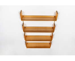 Dieter Reinhold shelf units model 192 in beech edition WK Mobel 1980 set of 4