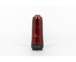 Vase in red ceramic 1950