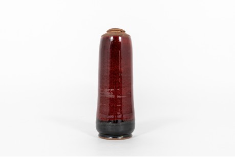 Vase en céramique rouge 1960