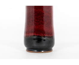 Vase in red ceramic 1950