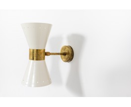 Wall lights in brass and butterfly diffusers Italian contemporary design set of 2