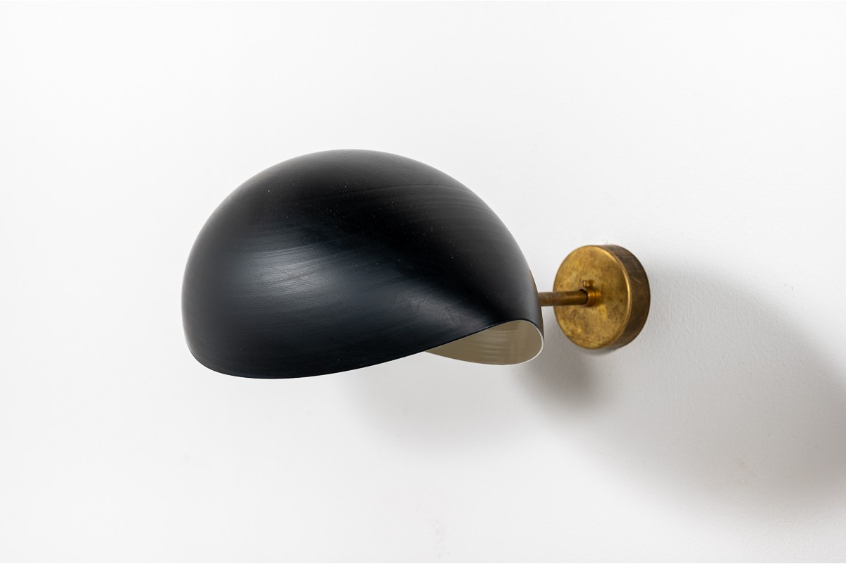 Appliques en laiton et métal modèle Oeil design contemporain italien set de 2