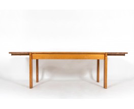 Dining table in elm with extensions edition Maison Regain 1980