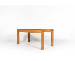 Dining table in elm with extensions edition Maison Regain 1980