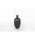 Vase in black ceramic German design 1960