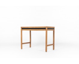 André Sornay console table in beech and black lacqueur 1960