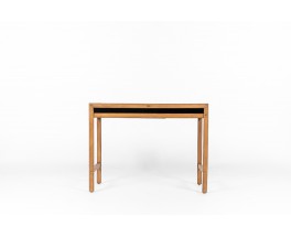 André Sornay console table in beech and black lacqueur 1960