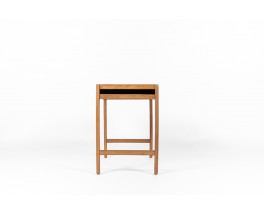 André Sornay console table in beech and black lacqueur 1960