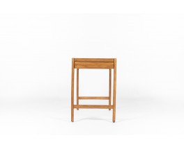 André Sornay console table in beech and black lacqueur 1960