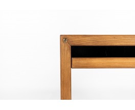 André Sornay console table in beech and black lacqueur 1960