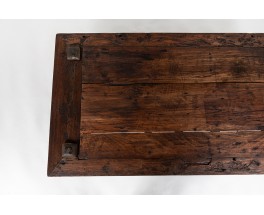 Coffee table large model in tinted teak 1950