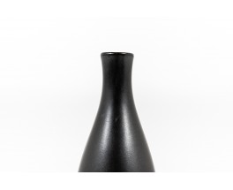 Ensemble De Vases En Céramique Tons Noir Et MArron 1960 Set De 3
