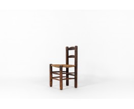 Chair in oak with straw seat 1950