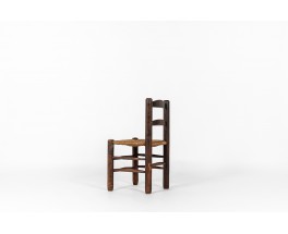 Chair in oak with straw seat 1950