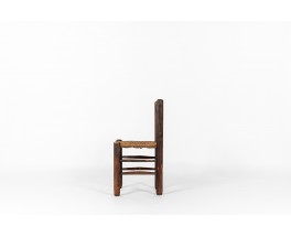 Chair in oak with straw seat 1950