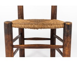 Chair in oak with straw seat 1950