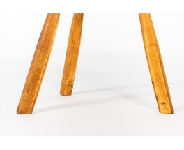 Stools in pine free form 1950 set of 6