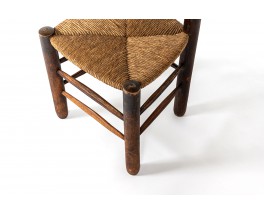 Chair in oak with straw seat 1950