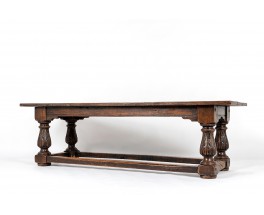 Console table very large model in oak Spanish design 18th century