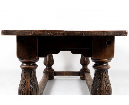 Console table very large model in oak Spanish design 18th century