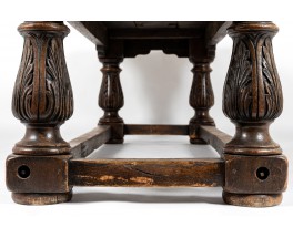 Console table very large model in oak Spanish design 18th century