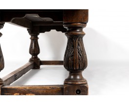 Console table very large model in oak Spanish design 18th century