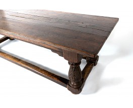 Console table very large model in oak Spanish design 18th century