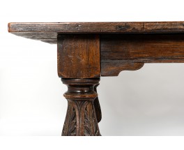 Console table very large model in oak Spanish design 18th century