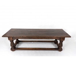 Console table very large model in oak Spanish design 18th century