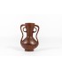 Monoxyl vase in solid mahogany African design 1950