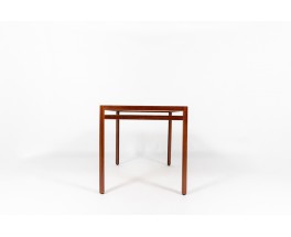 Andre Sornay dining table in mahogany with black laminated 1950