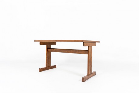 Andre Sornay university table with black laminated 1950