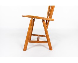 Chaises et fauteuil Ster Gelderland en chêne design Pays-Bas 1960