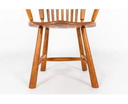 Chaises et fauteuil Ster Gelderland en chêne design Pays-Bas 1960