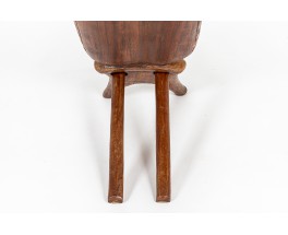 Palaver armchairs in wood African design 1950 set of 2