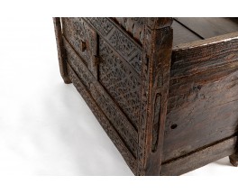 Meuble de rangement en bois design indien 1900