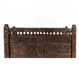 Meuble de rangement en bois design indien 1900