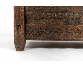 Meuble de rangement en bois design indien 1900