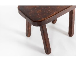 Rectangular coffee table in oak 1950