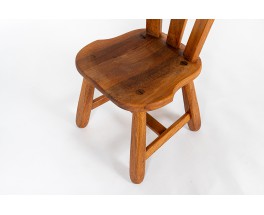 Chairs in oak large model 1950 set of 2