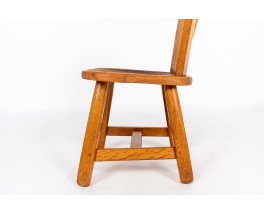 Chairs in oak large model 1950 set of 2