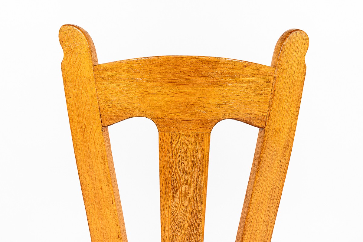 Chairs in oak large model 1950 set of 2