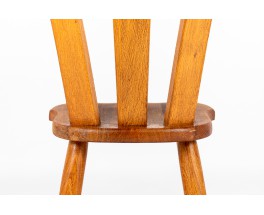 Chairs in oak large model 1950 set of 2