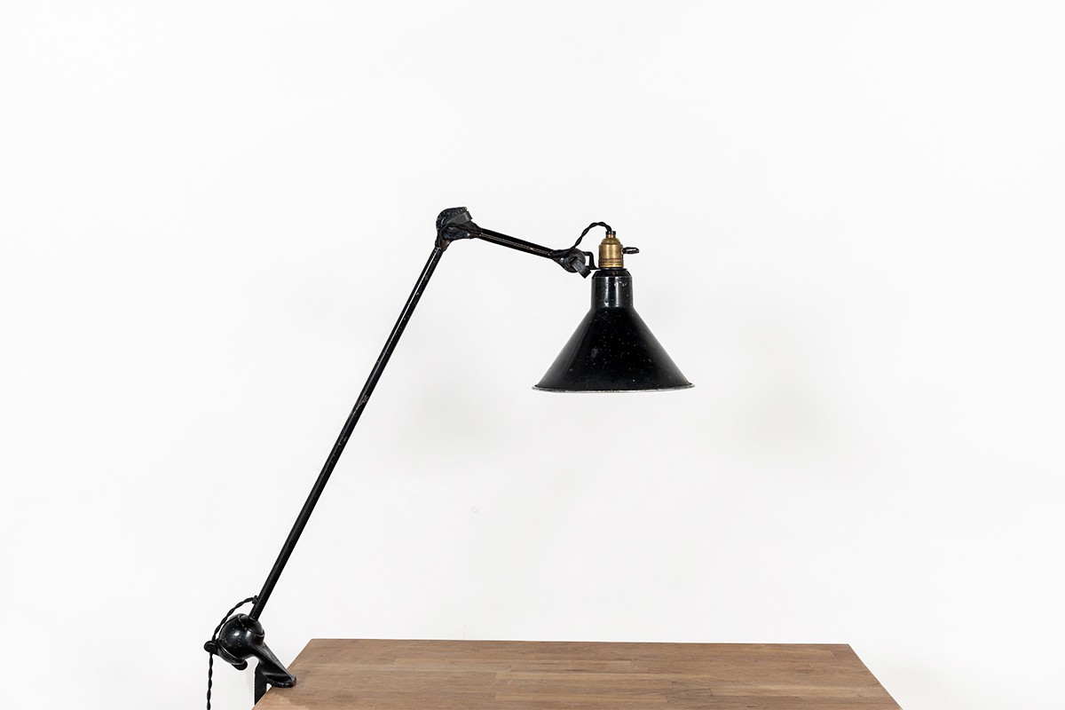 Bernard Albin Gras lamp model 201 draftsman reflector 1930