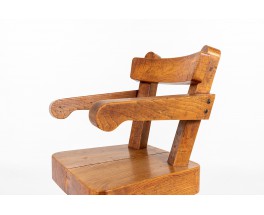 Chaise enfant en orme 1980